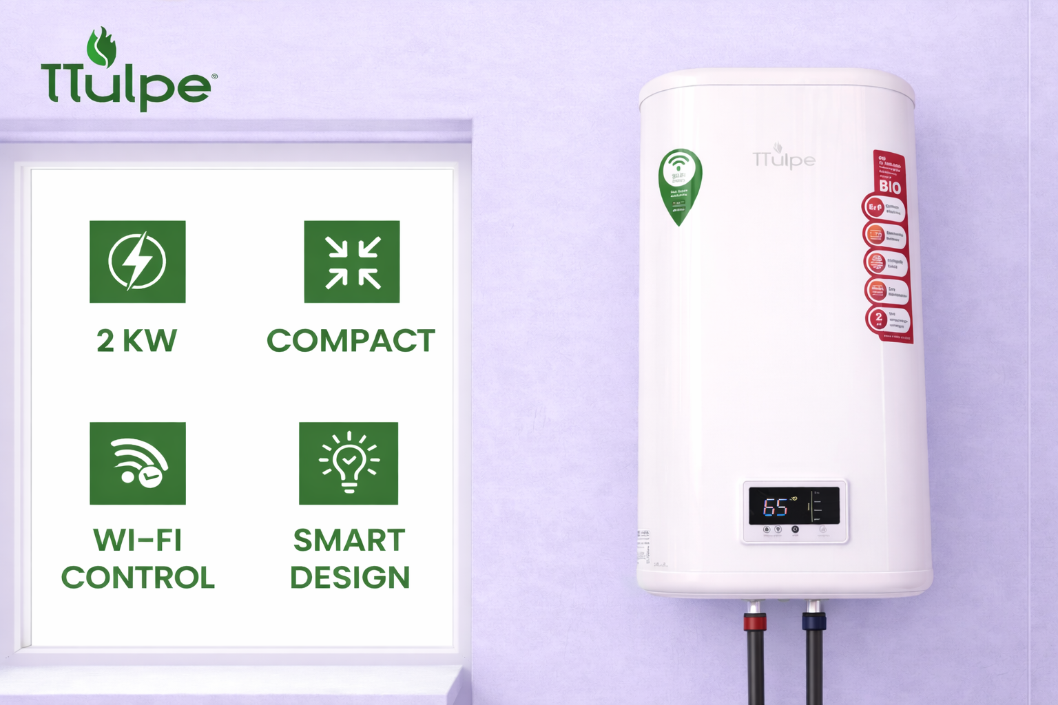 Chauffe-eau gaz propane/butane étanche à ventouse TTulpe C-Meister 11