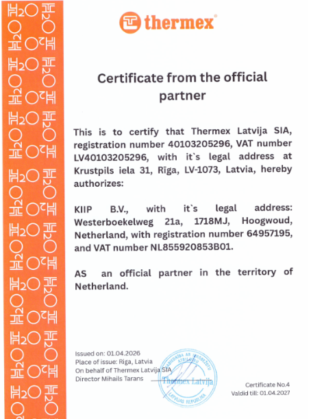 OFFICIËLE PARTNER THERMEX