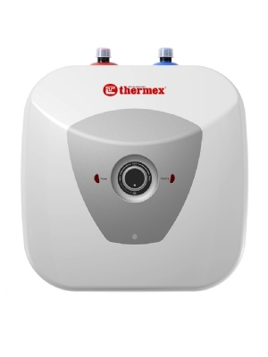 Moderne 10 liter onderbouw boiler, 1500 Watt, aansluitingen aan de bovenzijde