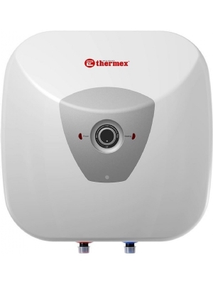 Moderne 10 liter bovenbouw boiler, 1500 Watt, aansluitingen aan de onderzijde