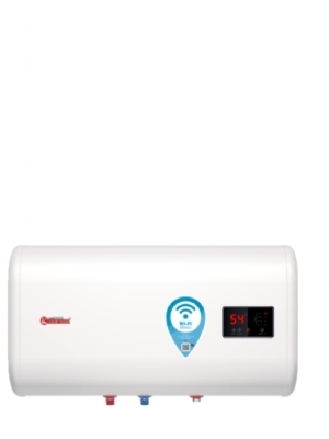 Platte 80 liter boiler met Wifi, horizontale montage