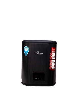 Hoogwaardige, antraciet zwarte, platte 26 liter boiler met Wi-Fi en SMART functie