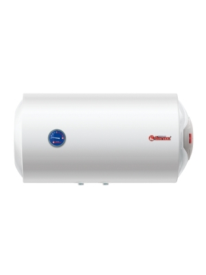 1200 Watt Horizontale boiler voor wandmontage meet de wateraansluitingen omlaag wijzend en de bediening rechts